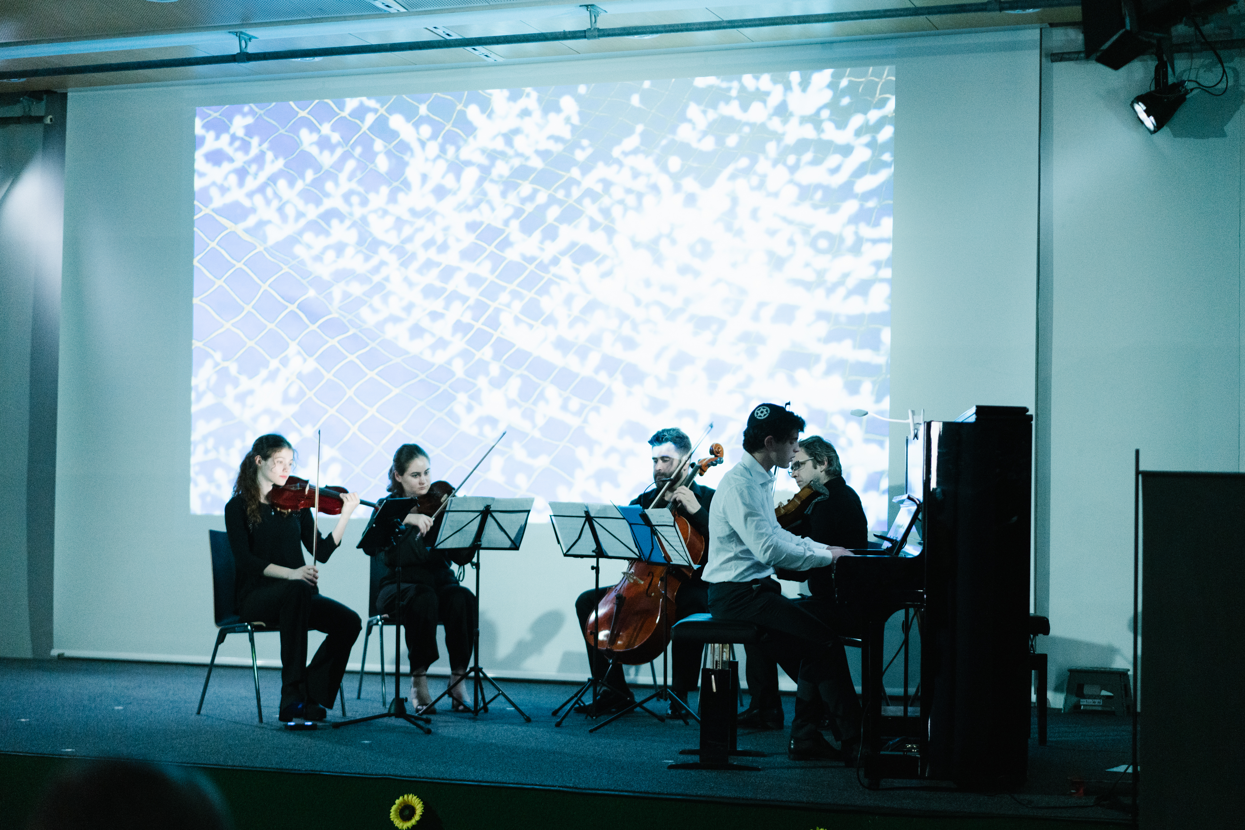 Performing with a quartet